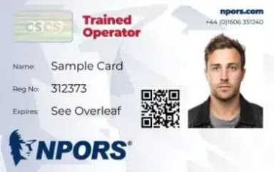 NPORS Trained Operator Card (Red)